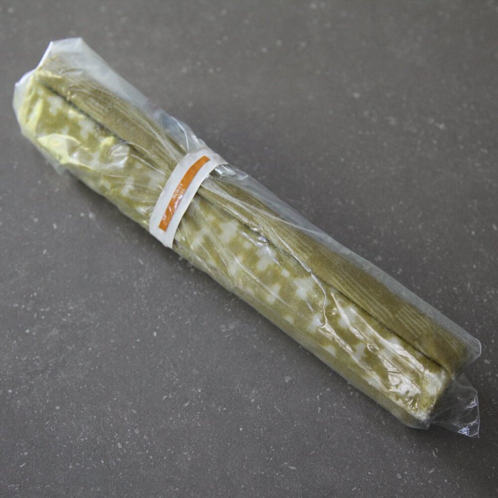 Homemade waxed fabric for kitchen usage.